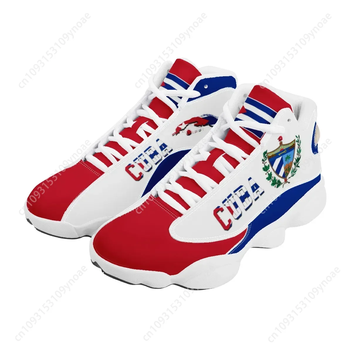 CUBA Flag Print Cool Men Baske - Running Gear Shoes ulasan dan harga