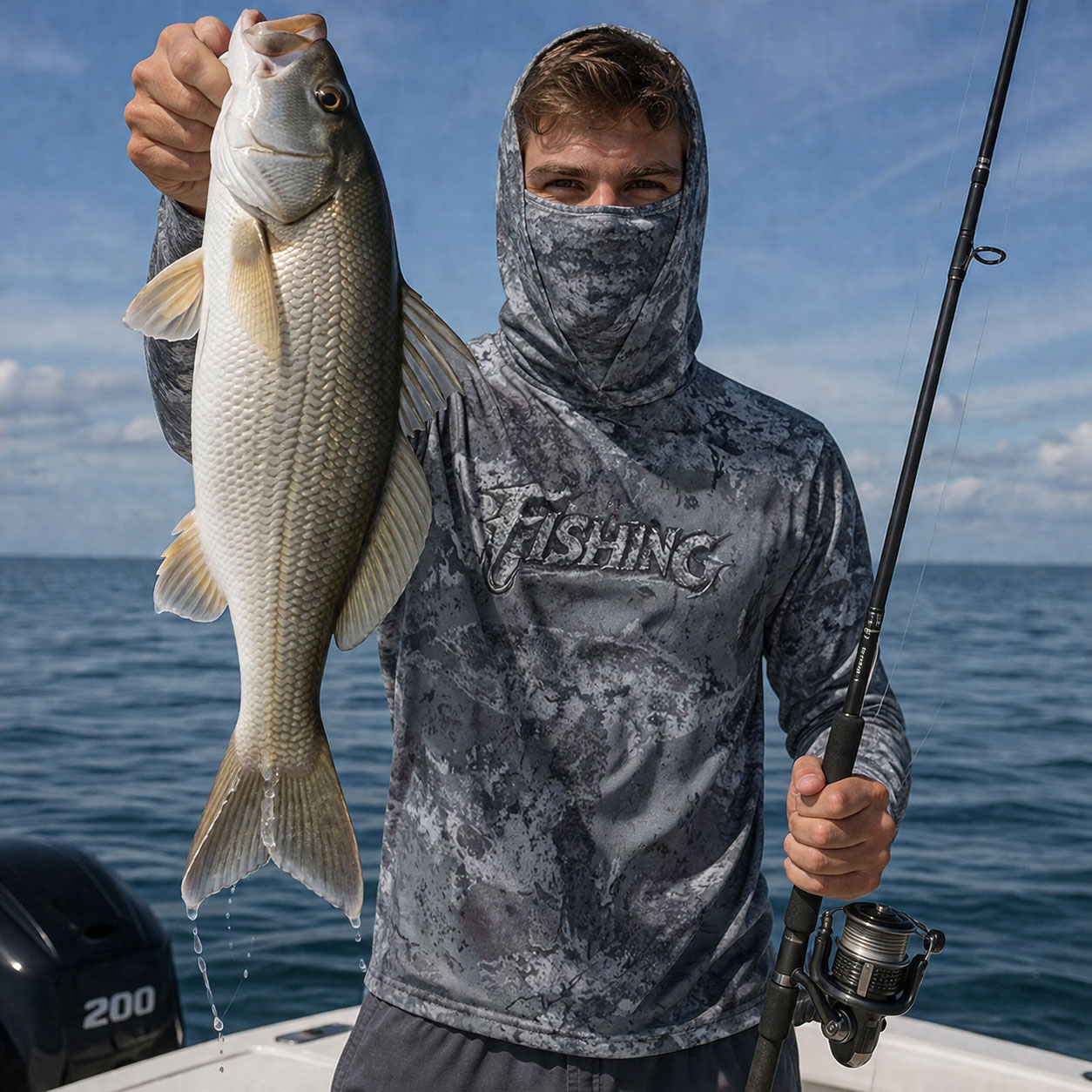 Fishing Hood Riding Tops Wear  - Running Gear Usa ulasan dan harga