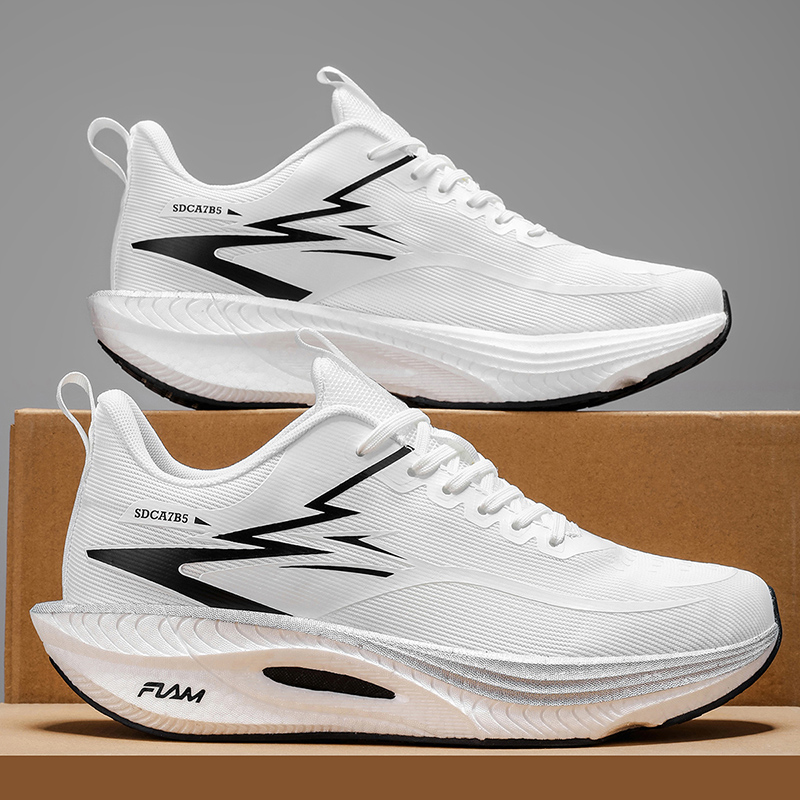 Running Shoes Men Carbon Board - Running Gear Shoes ulasan dan harga
