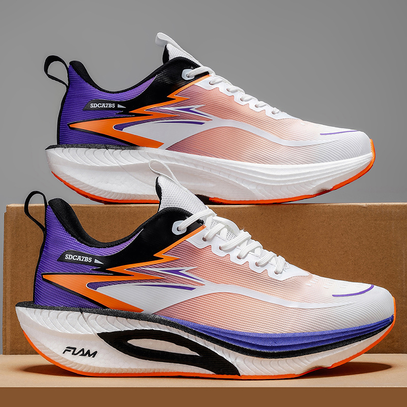 Running Shoes Men Carbon Board - Running Gear Shoes ulasan dan harga