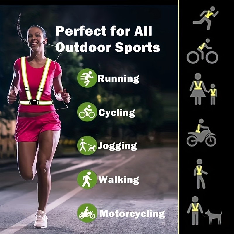 High Visibility Reflective Saf - Running Visibility Gear ulasan dan harga